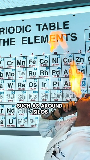 8.1K views · 204 reactions | A Single Spark Can Cause a Grain Elevator to Explode #JobSafety #Chemistry Grain elevators are explosive because of the carbohydrates in grain dust! These tiny particles mix with air creating a highly flammable environment. A single spark can ignite the energy stored in these carbs, leading to a devastating explosion.  #Carbohydrates #ScienceSafety #ChemistryMatters #STEM | Chemical Kim | Facebook