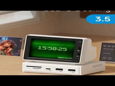 Hagibis 3.5inch IPS Mini Screen AIDA64 Mini PC CPU RAM HDD Data Monitor Display Sub Screen with