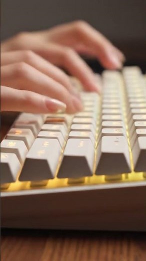 Satisfying Mechanical Keyboard ASMR ⌨️ Fast Typing with Blue RGB Lights
