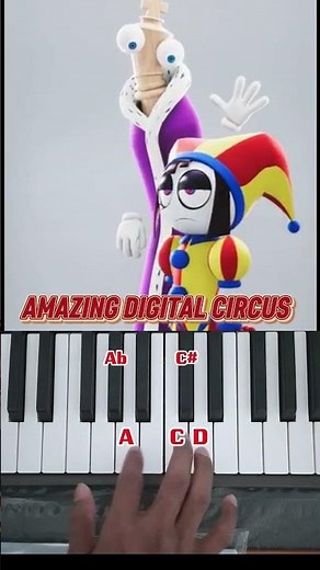 The Amazing Digital Circus XDDCC Easy Piano Tutorial #shorts