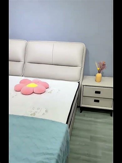 Storage Bed = No More Clutter 😍🛏️✨ #modernbedroom #homeupgrades