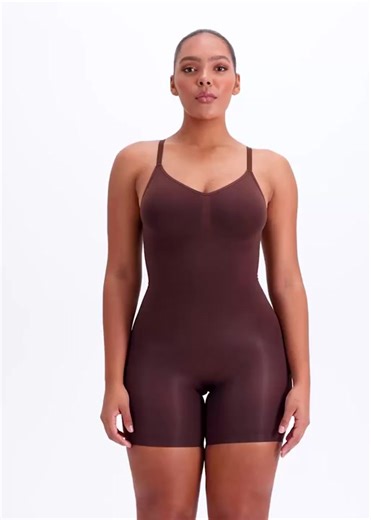 Why You'll Love it Our best seamless shapewear yet! Our smoothing bodysuit collection has a whisper soft compression material that will not only snatch your curves but give you that smooth look under any outfit. Make any outfit look flawless. Instantly. Full torso coverage and compression contours your bust and back for a slimming, lifted figure. This one features an open-back for those low back outfits.
