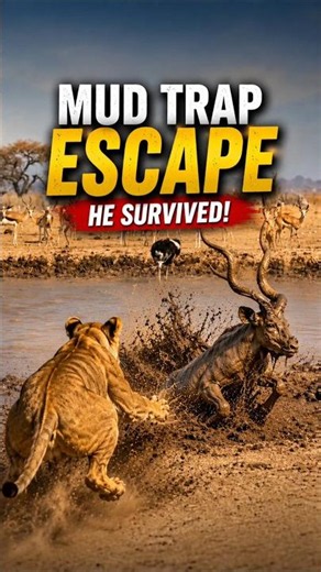 The Kudu Refused To Give Up #kudu #lioness