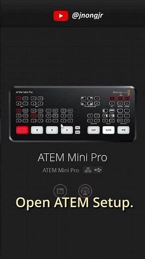 ATEM Mini Pro Network Configured #blackmagicdesign #atemminipro