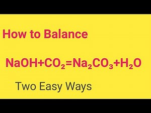 NaOH+CO2=Na2CO3+H2O Balanced Equation||Sodium hydroxide +Carbodioxide Balanced Equation