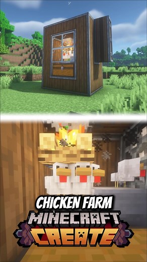 Automated Chicken Farm in Minecraft
