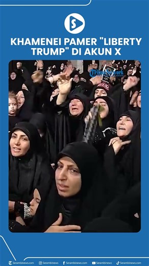 Geger! Khamenei Pamer Karikatur ‘Liberty Trump’ Diserang Rudal Iran mp4