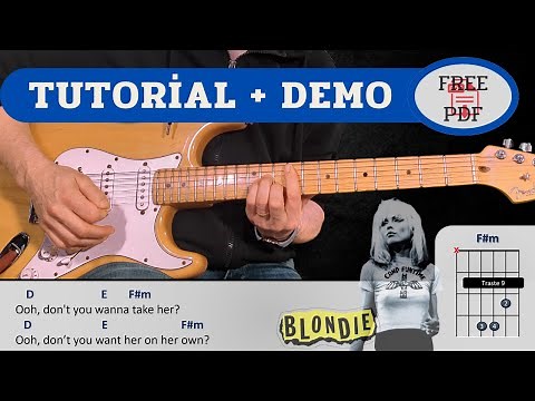 Maria (Blondie) | Cover Tutorial Paso a Paso con Letra, Acordes y PDF Gratis