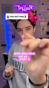 446K views · 10K reactions | Painting a $350 nail 沈 Billie Eilish nail art!  #gelnails #naildesign #nailartist | Madison McCollough | Facebook