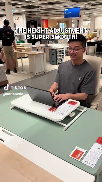 Height Adjustable Laptop Stand from IKEA