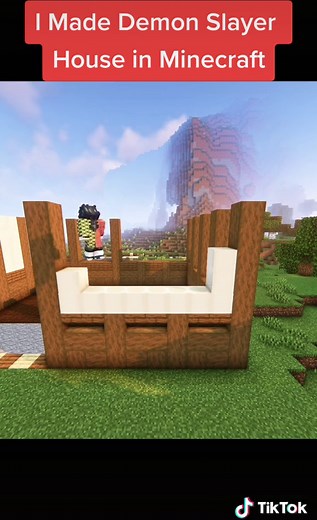 Building Demon Slayer House in Minecraft