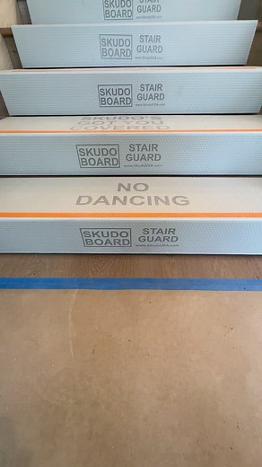 Site protection is always #1. When working on these amazing homes it is so important to protect those finishes selected by our interior designers and clients. From our countertop protection, to our Ram Board floor covering, to our Skudo Board stair guard. There are so many great options. | AFT Construction | Facebook