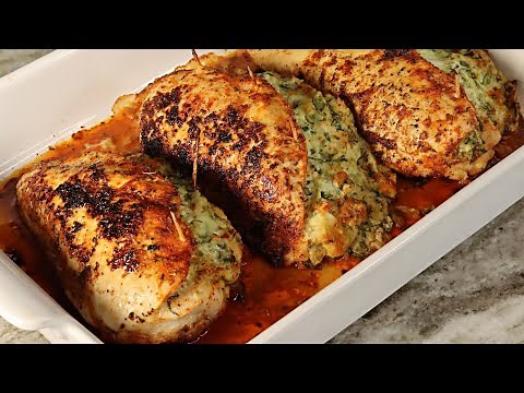 Stuffed Chicken Breasts Recipe | How To Make Stuffed Chicken Breast