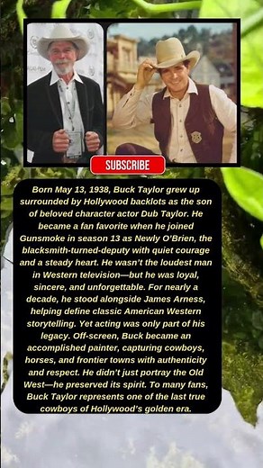 Hollywood’s Last True Cowboy? #BuckTaylor #Gunsmoke #WesternLegend
