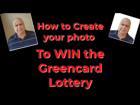 DV Lottery | How to create your photo to WIN the greencard lottery!!