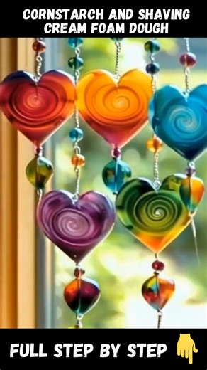 Cornstarch and Shaving Cream Foam Dough Materials: 1 cup cornstarch 1 cup shaving cream Optional: food coloring Full STEP BY STEP here 😛👇👇 | Homemade Recipes