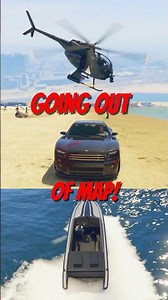 🤯Going Out Of Map With Different Vehicles in GTA 5!