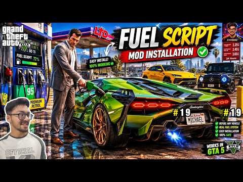 II HOW TO INSTALL FUEL SCRIPT MOD IN GTA 5 🔥⛽II MOD GTA 5 Series #19