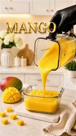 🥭🍨 Creamy Mango Ice Cream | Easy Blender Recipe (No Ice Cream Maker)