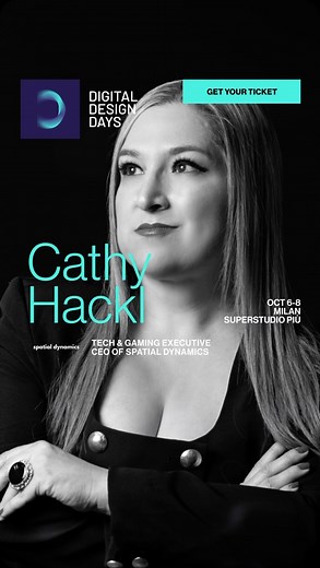 👾 #DDD24 BREAKING NEWS: CATHY HACKL JOINS DDD SPEAKERS’ ROSTER 💣💥 @cathyhackl is a globally recognized tech & gaming exec, futurist, & speaker focused on spatial computing, virtual worlds, augmented reality, AI, & gaming platforms strategy. She’s the co-CEO of Spatial Dynamics, a spatial computing and AI solutions company & a top tech voice on LinkedIn. Hackl has worked at Amazon Web Services (AWS), Magic Leap, and HTC VIVE and has worked with companies like Nike, Ralph Lauren, Walmart, Louis