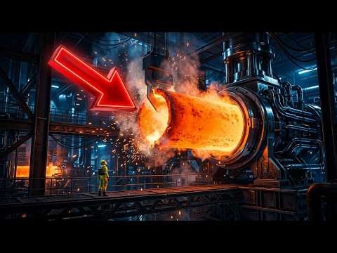 Inside the World's Largest Giant Ceramic Pipe Factory | How Massive Pipes Are Made (8K) 🏗️🔥