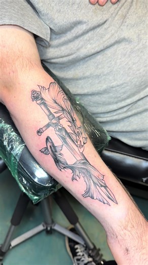 Stunning Dagger Tattoo by Expert Artist