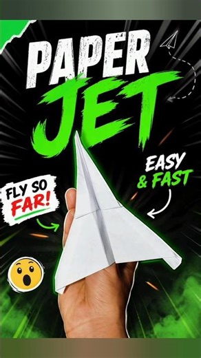 How to make easy and fast paper jet plane #jetplane #tutorial