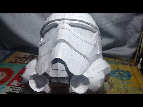 TUTORIAL CASCO STORMTROOPER | PEPAKURA How to make a stormtrooper helmet