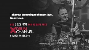 “Don’t miss out on this special course I have on Drum Channel, use coupon code BOZZIO30 for 30 days free! Go to : www.drumchannel.com | Terry Bozzio Official