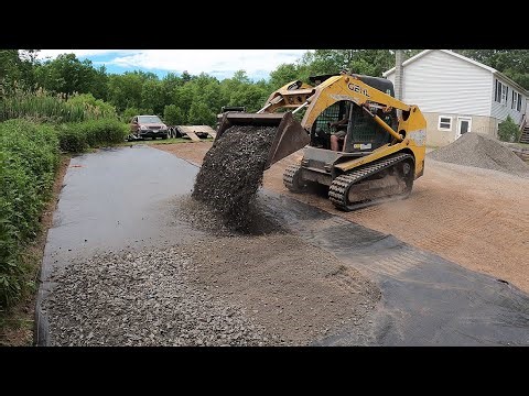 Expanding and repairing a parking lot/driveway