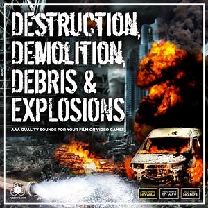 Urban Cinematic Destruction, Demolition, Debris and Explosions Sound Effects Library - Royalty Free by Fusehive.com