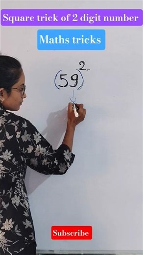 square trick of 2 digit number | maths tricks | #shorts #short #squaretrick