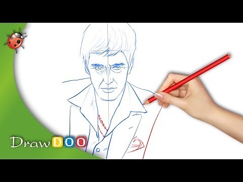 Al Pacino Scarface from Actors Drawing Tutorial