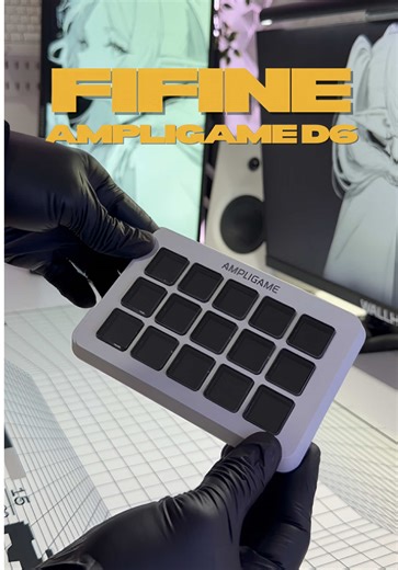 Solid stream deck controller? | New collab with @Fifine Meet the FIFINE AmpliGame D6, a compact 15-key LCD stream controller built for creators. It lets you assign macros, scene switching, audio controls, shortcuts, and app launches with visual feedback on each key. With RGB lighting, USB plug-and-play, and full support for OBS, Streamlabs, and more, it’s a clean, budget-friendly way to level up your streaming and productivity workflow. Huge thanks to @tedlofifine for sending it over 🤍 #fifine 