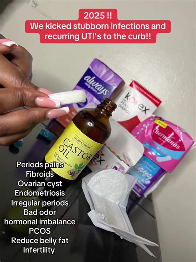 Get Organic Cold pressed castor oil, hexane free in a dark glass bottle Periods pains Fibroids Ovarian cyst Endometriosis Irregular periods Bad odor Helps with hormonal imbalance PCOS Reduce belly fat Weight management Skin concerns Hair growth Back pain Wrinkles Acne Infections and uti’s Bloating Belly fat Blocked tubes Fatty liver -Bone spur Haemorrhoids Infertility #castoroilbenefits #castoroilpacks #uti’s