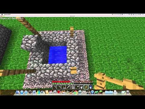 How to make a well in minecraft