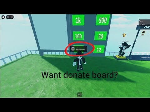 How to do donate board in roblox studio