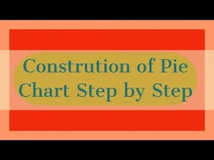 Construction of Pie chart Step by Step