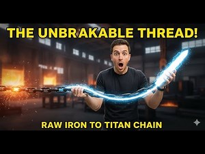 Oddly Satisfying | Raw Iron Forged into Massive Anchor Chains 😱