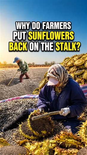 Why Farmers Leave Sunflowers on the Stalk After Bloom