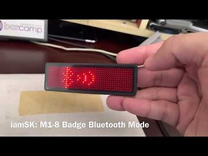 iamSK: M1-8 Badge Bluetooth Mode