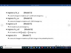 Interpreting Regression results based on different models - by Samsun