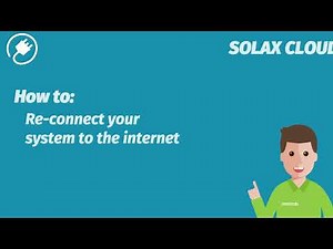 How to reconnect your SOLAXCLOUD app to Wifi