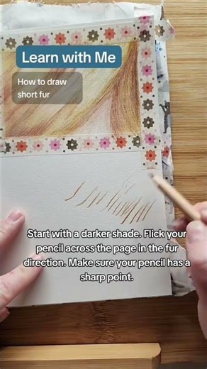 The Secret to Drawing Realistic Fur (In 60 Seconds!) #art #drawing #shorts #viral #trending #fyp