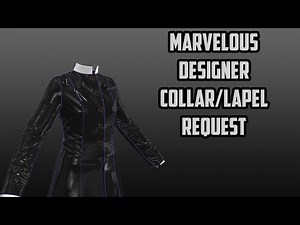 MarvelousDesigner Collar/Lapel Tutorial, by request