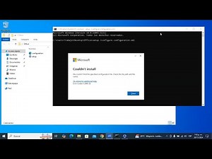 Error Code: 0-2048(0), Couldn't install, We couldn't find the specified configuration file.