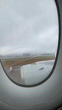 Raining day Air China A350 take off from SZX airport
