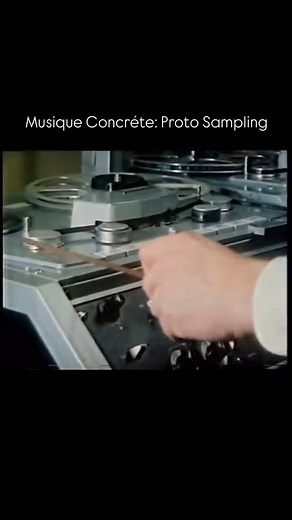 MP on Instagram: "Musique Concrète laid the foundation for sampling and electronic music, using analog tape recorders to record real-world or “concrete” sounds and looping and splicing the tape by hand to create new compositions. French composer Pierre Schaeffer developed the technique in the early 1940s to differentiate between music based on the abstract medium of notation and music created using any object that makes sound. Clip from the 1979 BBC documentary “The New Sound of Music.” #pierres