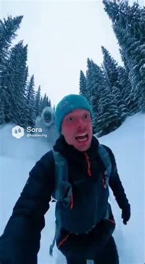 man gets chased by the snowman #christmas #funny #evilsnowman