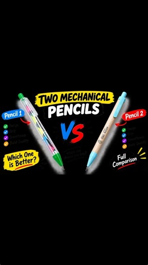 🔥 Mechanical Pencil vs Mechanical Pencil! Which One Is Better? ✏️😱